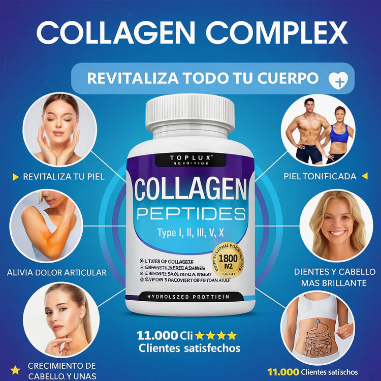 💪✨Collagen Peptides Complex™ — 5 Tipos de Colágeno en 1 💊⚡