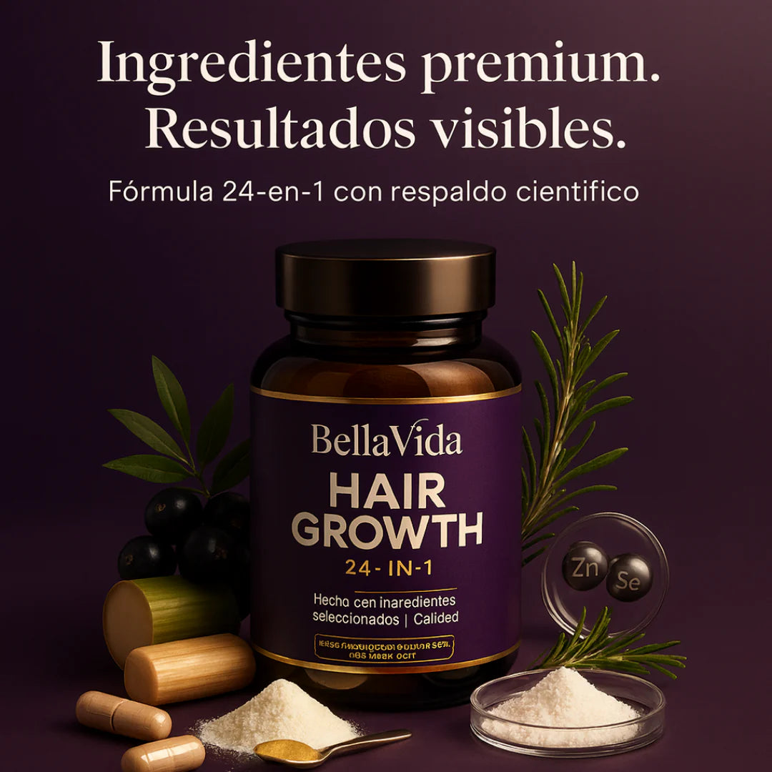 Hair Growth Vitamins™ - Reactiva Tus Folículos Capilares