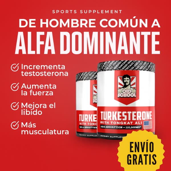 Turkesterone™ - Eleva Tu Fuerza y Vitalidad Masculina (120 Cápsulas)