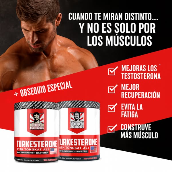 Turkesterone™ - Eleva Tu Fuerza y Vitalidad Masculina (120 Cápsulas)