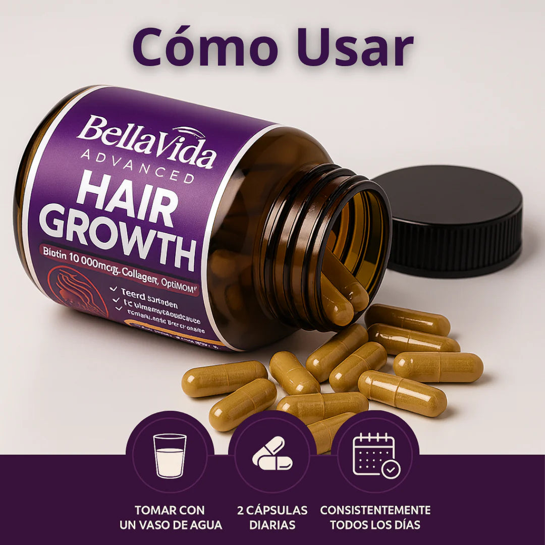Hair Growth Vitamins™ - Reactiva Tus Folículos Capilares