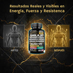 Cápsulas de Shilajit 100% Puro del Himalaya 🏔️✨ con 92 Minerales 💪