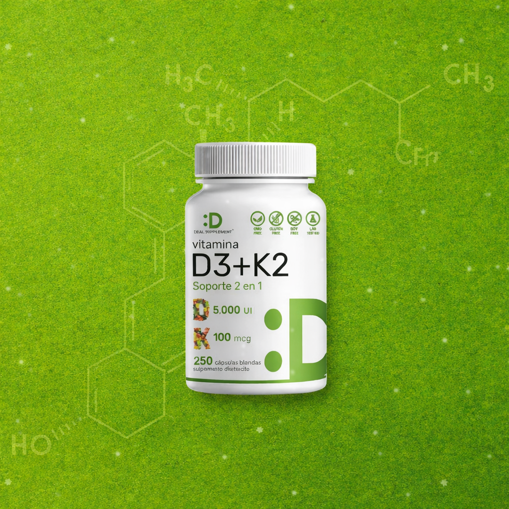 Vitamina D3 + K2 |🦴✨ Fortalece tus huesos y protege tu corazón de forma natural 💪❤️
