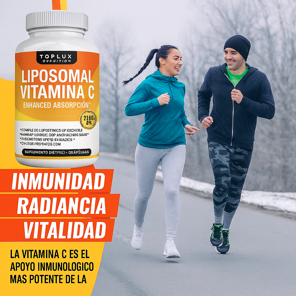🍊 Vitamina C Liposomal™ – Refuerza tus defensas y mejora tu energía diaria ⚡💪 | 60 Cápsulas