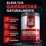 Turkesterone™ - Eleva Tu Fuerza y Vitalidad Masculina (120 Cápsulas)