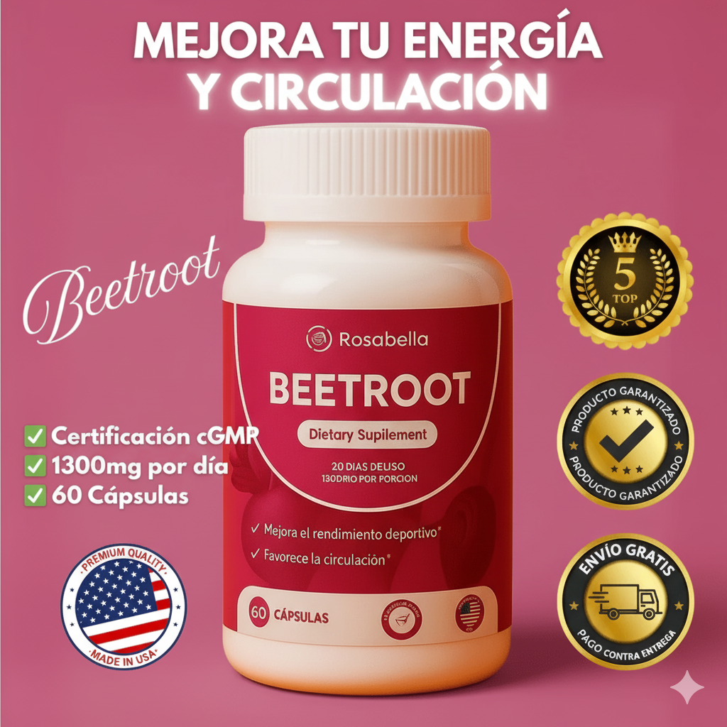 BeetRoot ® Cápsulas orgánicas ✨🤩 (60 cápsulas)