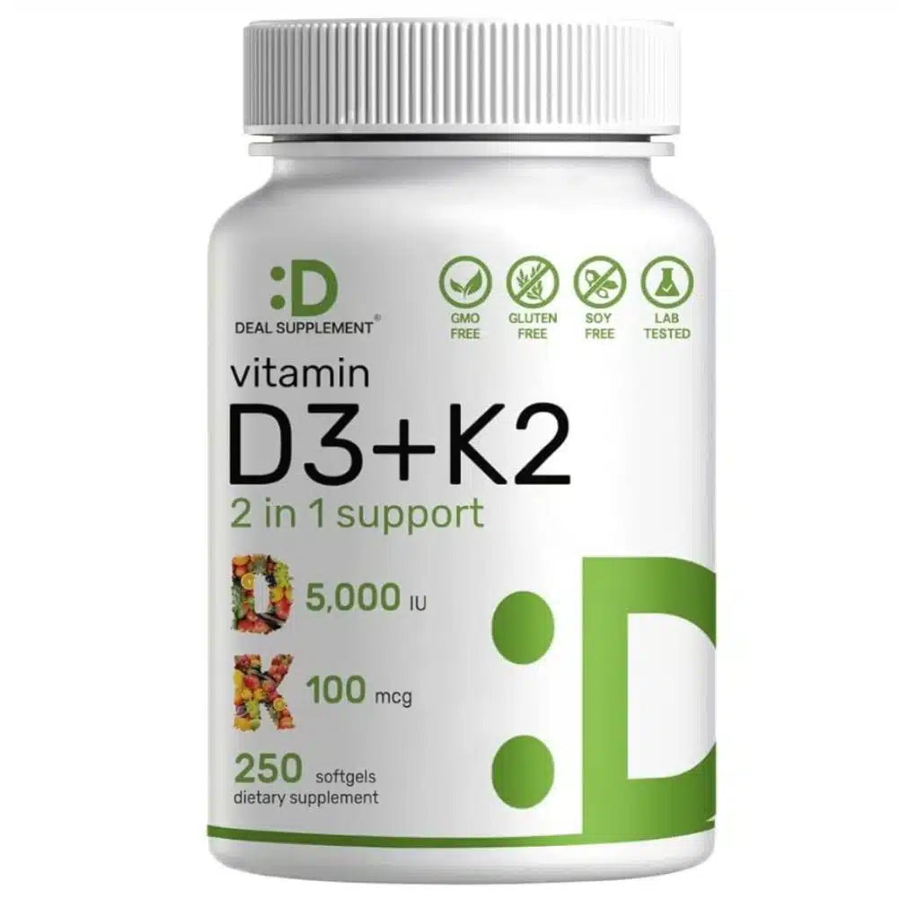 Vitamina D3 + K2 |🦴✨ Fortalece tus huesos y protege tu corazón de forma natural 💪❤️