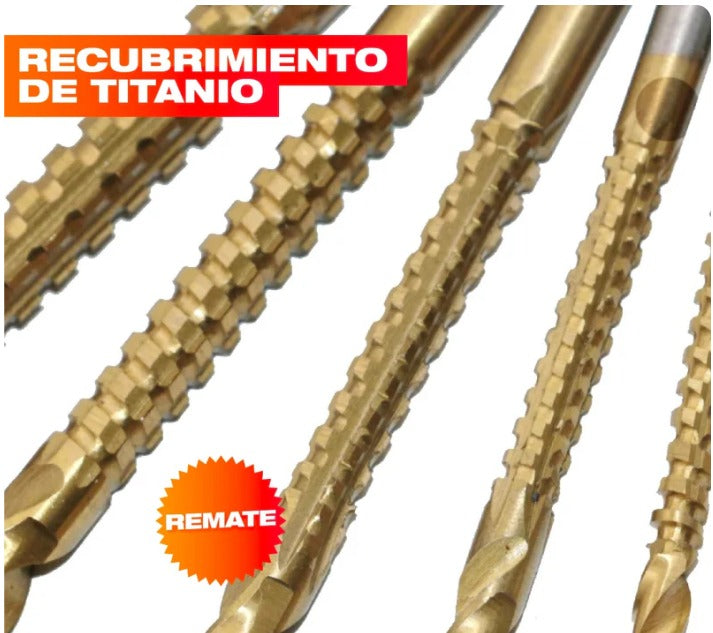 DrillMax™ - Set x6 Brocas de Titanio🚀🔩